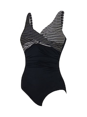 Zoggs Seafarer Adjustable Classicback Black Swimsuit - Image 7 of 8