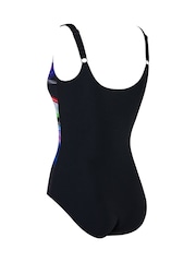 Zoggs Adjustable Scoopback Tummy Control Black Swimsuit - Image 7 of 7