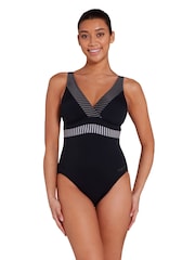 Zoggs Seafarer Squareback Black Swimsuit - Image 4 of 8