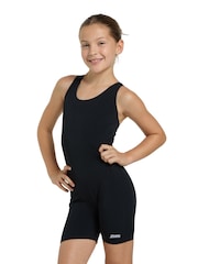 Zoggs Girls Cottesloe Black Legsuit Swimsuit - Image 2 of 6