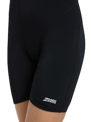 Zoggs Girls Cottesloe Black Legsuit Swimsuit - Image 4 of 6
