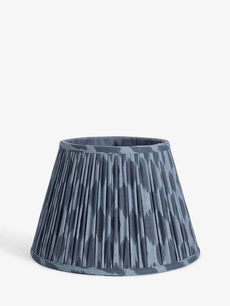 Navy Blue Geo Pleated Lamp Shade - Image 1 of 6 Navy Blue Geo Pleated Lamp Shade - Image 1 of 6