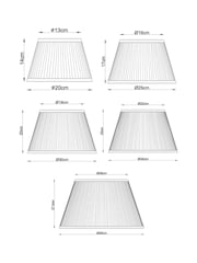 Navy Blue Geo Pleated Lamp Shade - Image 4 of 6