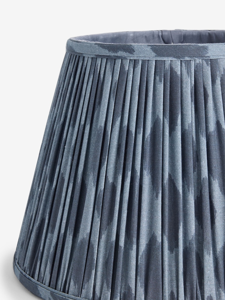 Navy Blue Geo Pleated Lamp Shade - Image 6 of 6 Navy Blue Geo Pleated Lamp Shade - Image 6 of 6