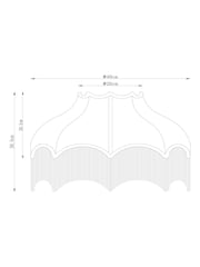 Pink Arabella Easy Fit Pendant Lamp Shade - Image 5 of 5