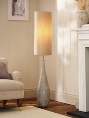 Cream Scratch Floor Lamp - Image 1 of 5