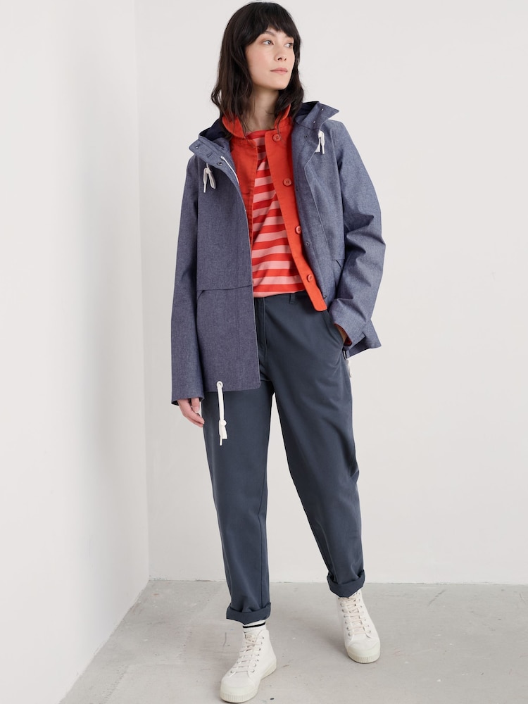 Seasalt Cornwall Depth Waterproof 100% Cotton Jacket - Imagen 1 de 5