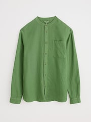 Seasalt Cornwall Green Mens Porlock 100% Linen Shirt - Image 4 of 5