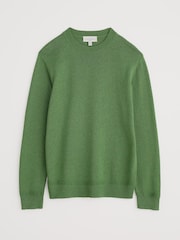 Зеленый - Мужской вязаный джемпер Seasalt Cornwall Moorstone - Image 4 of 5
