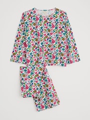 Seasalt Cornwall Black Tree Shadow Jersey Pyjamas - Image 4 of 5