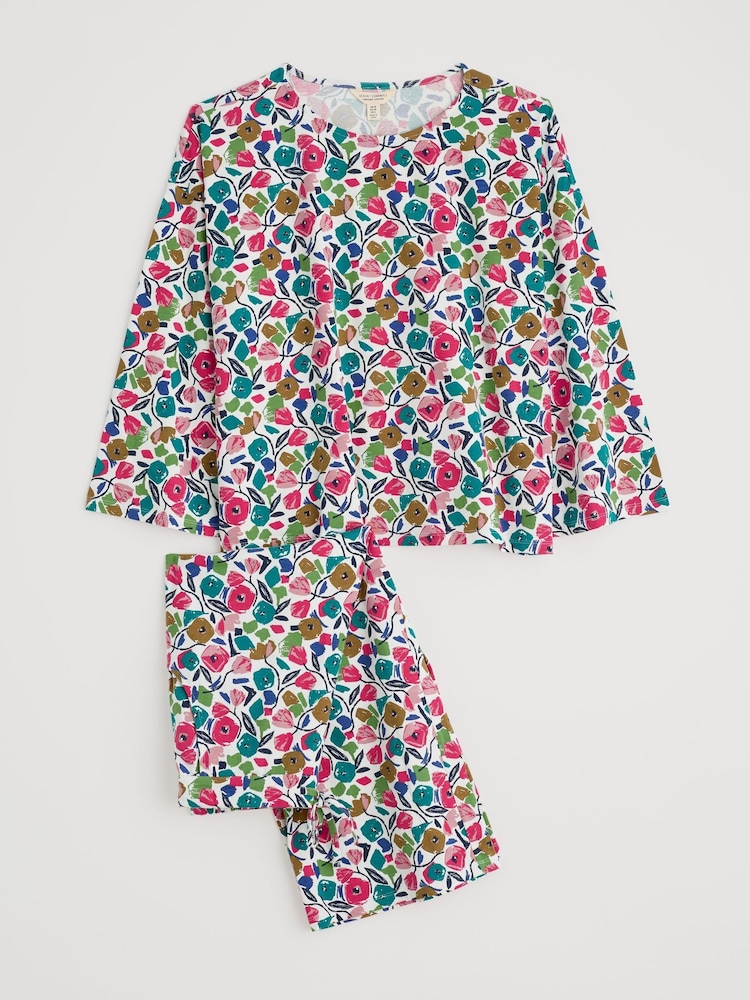 Zwart - Seasalt Cornwall Tree Shadow pyjama van jersey - Image 4 of 5