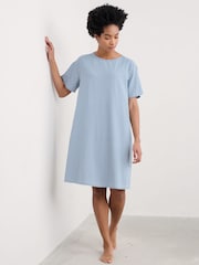 Seasalt Cornwall Blue Day Star Jersey Nightdress - Image 1 of 5