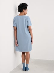 Seasalt Cornwall Blue Day Star Jersey Nightdress - Image 2 of 5