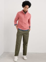 Seasalt Cornwall Pink Greenshank Jersey 100% Cotton Sweatshirt - Image 1 of 5