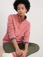 Seasalt Cornwall Pink Greenshank Jersey 100% Cotton Sweatshirt - Image 3 of 5