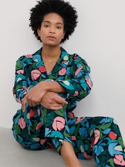أسود - Seasalt Cornwall Multi View Point 100% Cotton Pyjamas - صورة 3 من 5