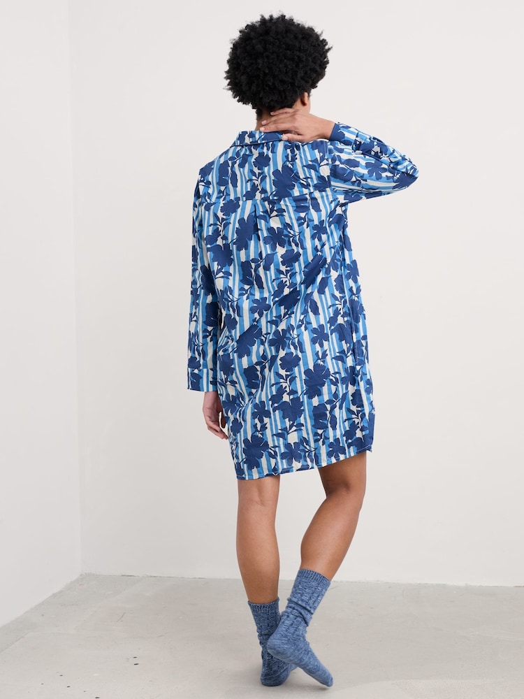 Seasalt Cornwall Dawn Air 100% Cotton Printed Nightshirt - صورة 2 من 5