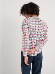 Seasalt Cornwall White/Red Multi Weaving Sea 100% Cotton Shirt - Image 2 of 5