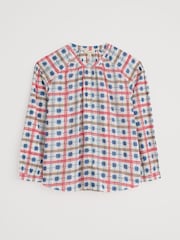 Seasalt Cornwall White/Red Multi Weaving Sea 100% Cotton Shirt - Image 4 of 5