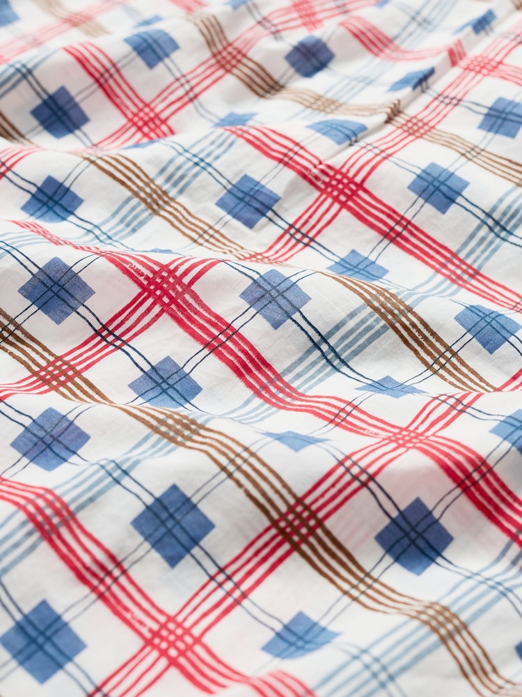 Seasalt Cornwall White/Red Multi Weaving Sea 100% Cotton Shirt - Image 5 of 5