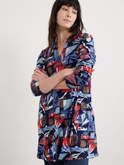 Seasalt Cornwall Blue Wreathe Jersey Tunic - Image 1 of 4