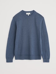 Blauw - Seasalt Cornwall Mens Moorstone Knitted Jumper - Image 4 of 5