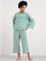 Verde - Pijama de punto Tree Shadow de Seasalt Cornwall - Imagen 1 de 5