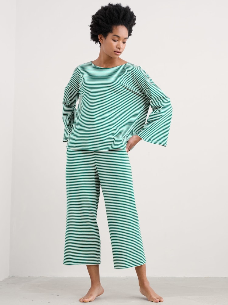 Verde - Pijama de punto Tree Shadow de Seasalt Cornwall - Imagen 1 de 5