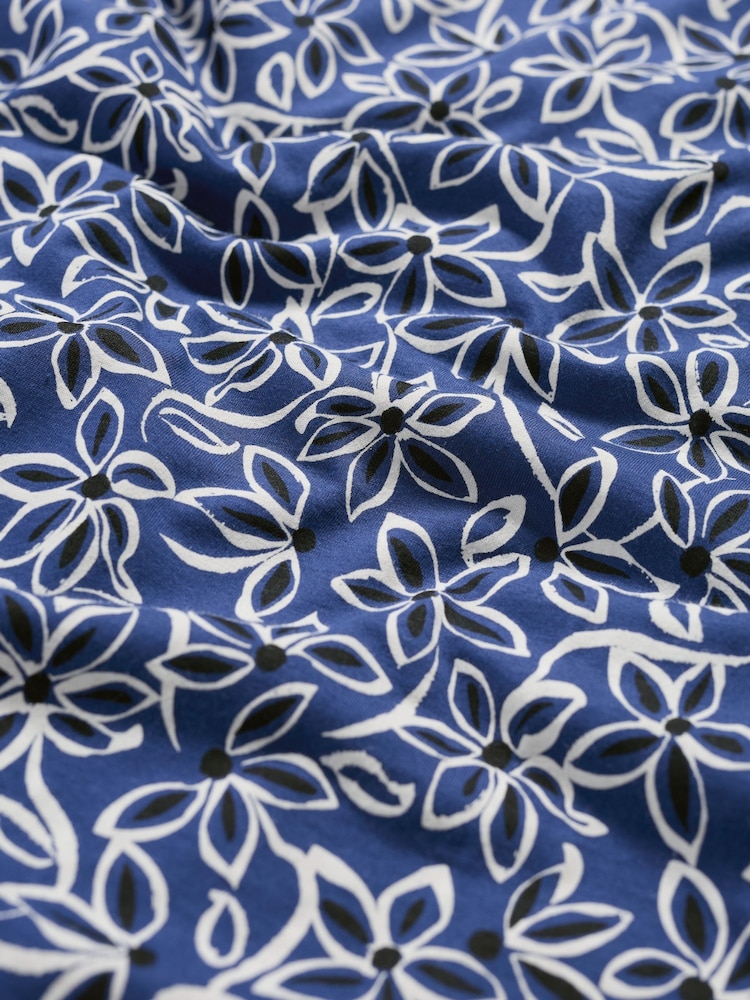 Seasalt Cornwall Blue Secret Cove 3/4 Sleeve Midi Dress - Image 5 of 5