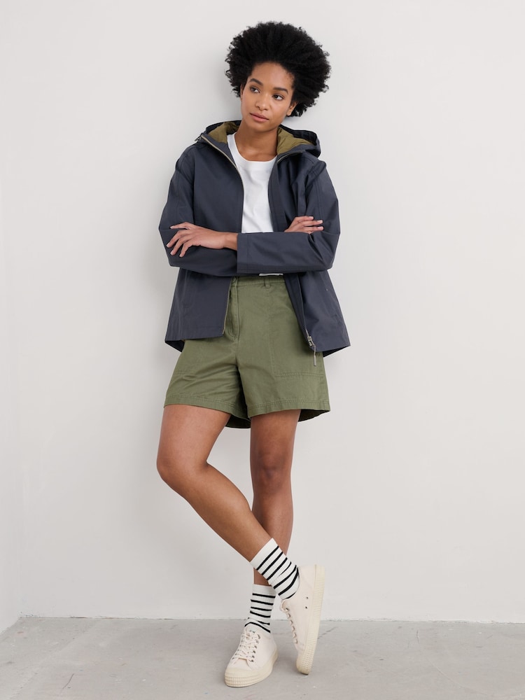 Seasalt Cornwall Blue Waterway Waterproof Jacket - Image 3 of 5