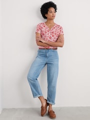 Seasalt Cornwall Red Risso Short Sleeve Tunics - Image 3 of 6