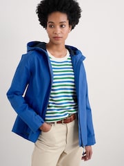Seasalt Cornwall Blue Waterway Waterproof Jacket - Image 1 of 5