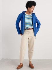 Seasalt Cornwall Blue Waterway Waterproof Jacket - Image 2 of 5