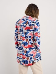 Seasalt Cornwall Black Multi Fal Water Printed 100% Cotton Tunic - Image 2 of 5