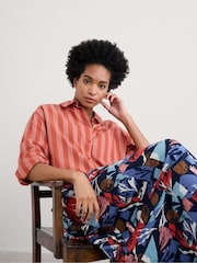 Rosa - Seasalt Cornwall Sea Path 100% Cotton Longline Shirt - Imagen 1 de 6