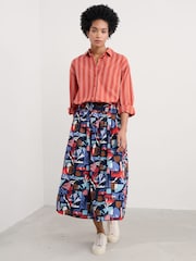 Rosa - Seasalt Cornwall Sea Path 100% Cotton Longline Shirt - Imagen 2 de 6
