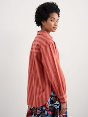 Rosa - Seasalt Cornwall Sea Path 100% Cotton Longline Shirt - Imagen 3 de 6
