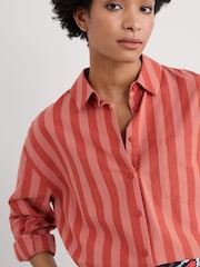 Rosa - Seasalt Cornwall Sea Path 100% Cotton Longline Shirt - Imagen 4 de 6