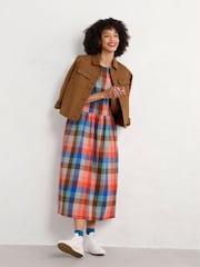Seasalt Cornwall Multi Secret Cove 3/4 Sleeve Midi Dress - Image 3 of 6