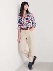 Seasalt Cornwall Blue/White Multi Larissa 100% Cotton Shirt - Image 1 of 6