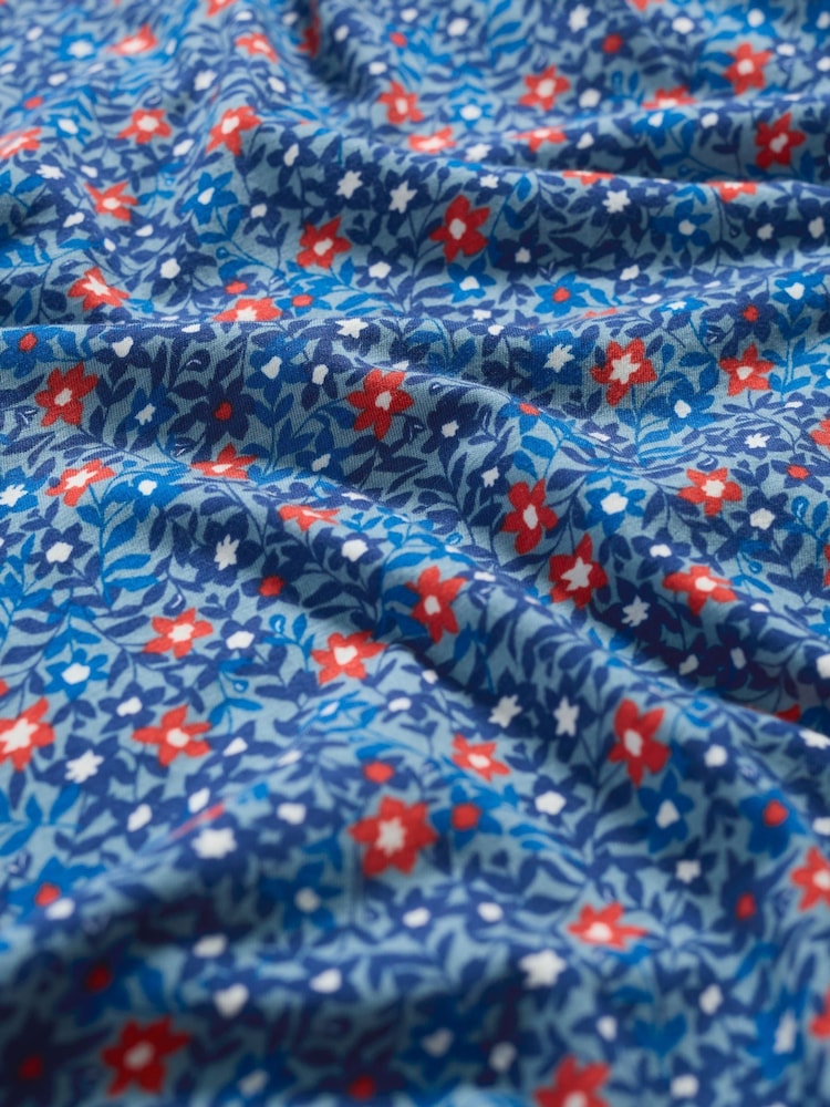 Seasalt Cornwall Blue Tall Secret Cove 3/4 Sleeve Midi Dress - Image 5 of 5