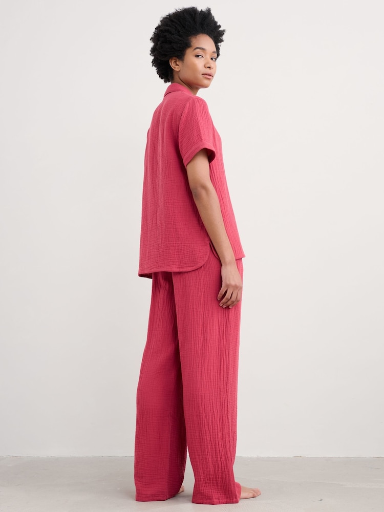 Seasalt Cornwall Pink Morning Light 100% Cotton Pyjamas - Image 2 of 5