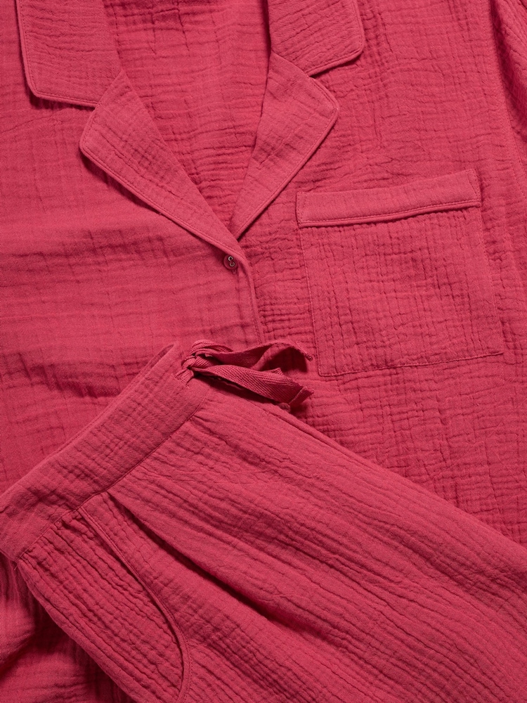 Seasalt Cornwall Pink Morning Light 100% Cotton Pyjamas - Image 5 of 5