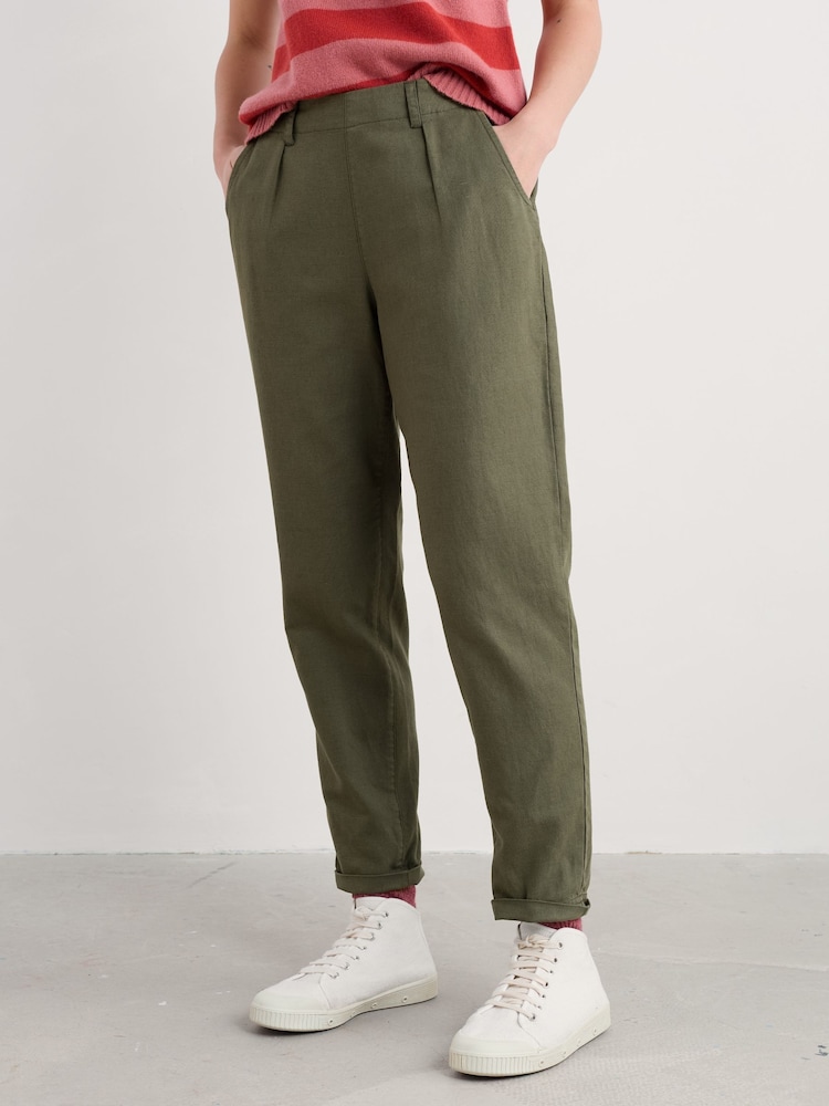 Seasalt Cornwall Green Petite Nanterrow Trousers - Image 1 of 5