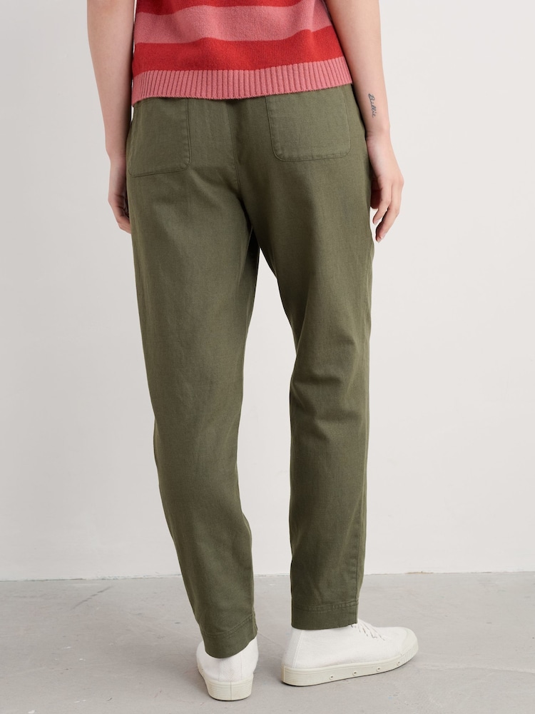 Seasalt Cornwall Green Petite Nanterrow Trousers - Image 2 of 5