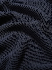 Seasalt Cornwall Blue Mens Mizzen 100% Cotton Knitted Jumper - Image 5 of 5