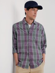 Seasalt Cornwall Black Multi Mens Banyan Checked 100% Cotton Shirt - Image 1 of 5