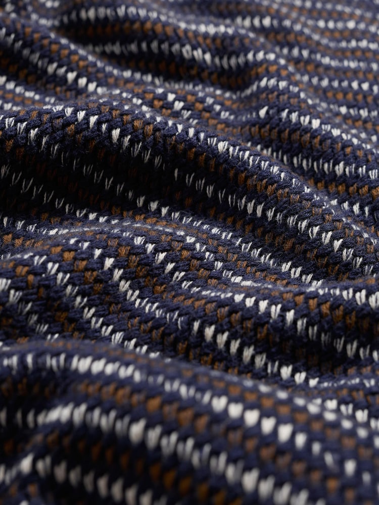 Seasalt Cornwall Blue Mens Fellwalker 100% Cotton Knitted Jumper - Image 7 of 7
