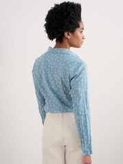 Seasalt Cornwall Blue Multi Larissa 100% Cotton Shirt - Image 2 of 6