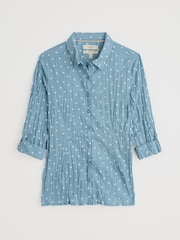 Seasalt Cornwall Blue Multi Larissa 100% Cotton Shirt - Image 4 of 6